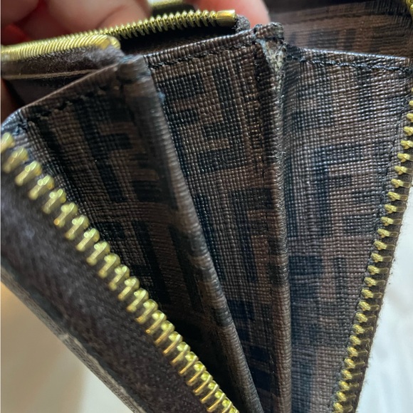 Fendi Brown Zucchino PVC Zippy Long Wallet 🤎 - Picture 12 of 16